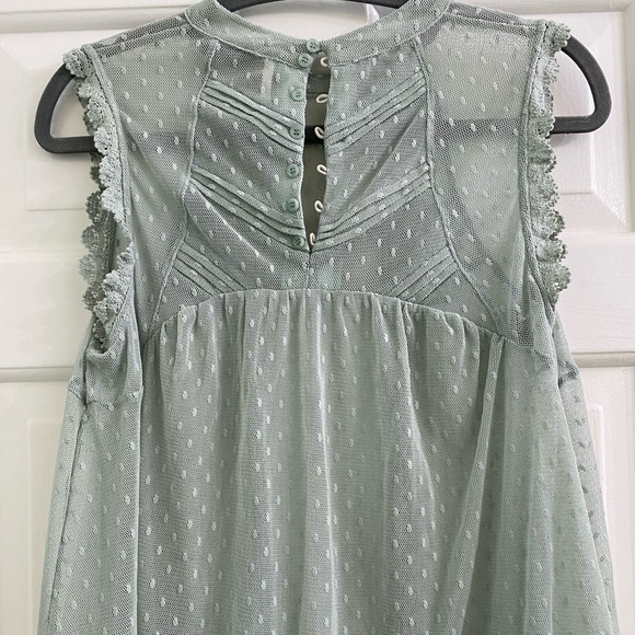 Free People New Romantics lace/mesh top. - Picture 5 of 5